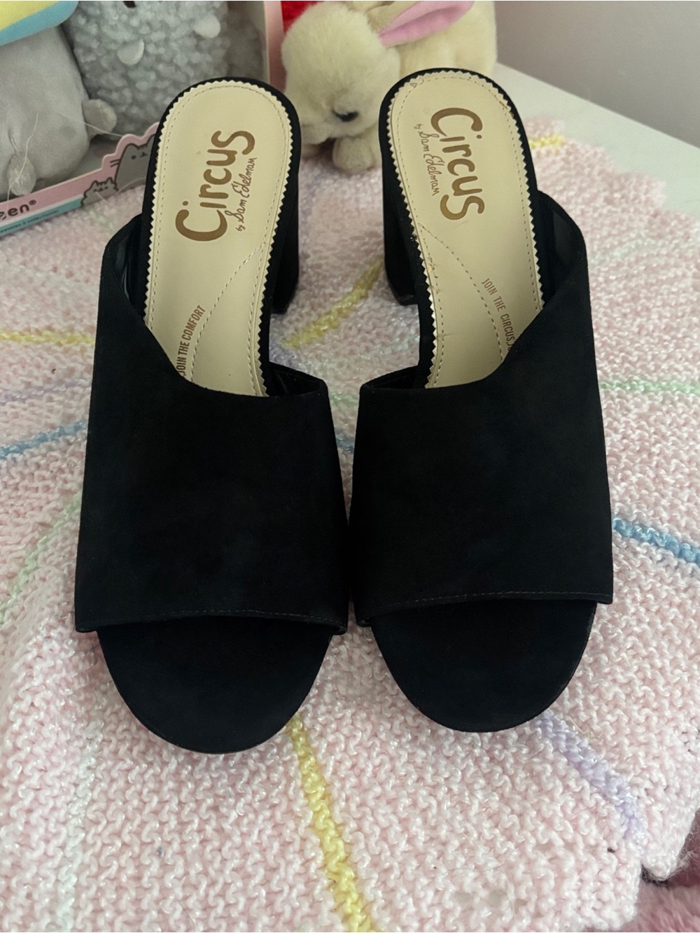 sam edelman suzanna open toe block heel mules